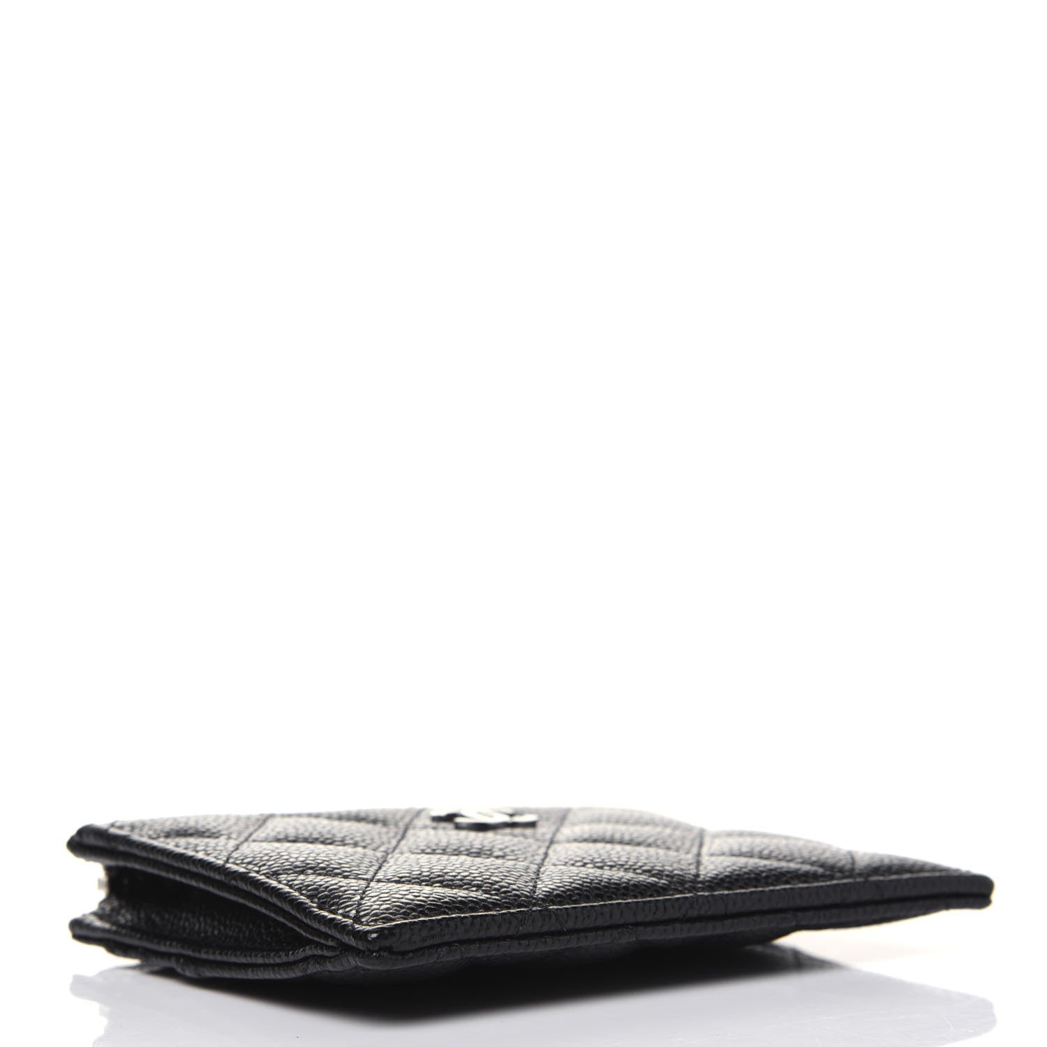 Chanel Caviar Quilted CC Zip Card Holder Black 4 of 13