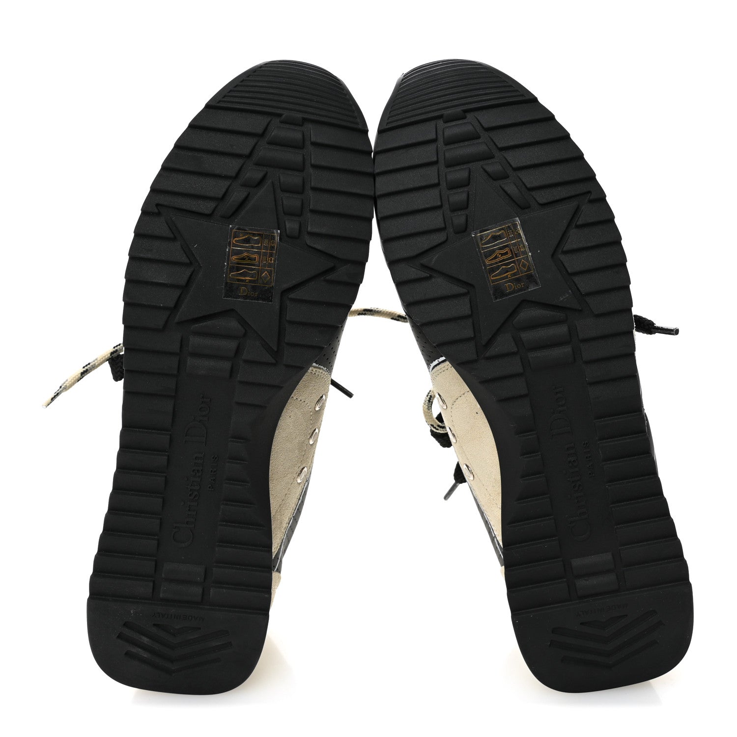 Christian Dior Calfskin Nylon Womens D-Sketch Sneakers 39 Black 6 of 9