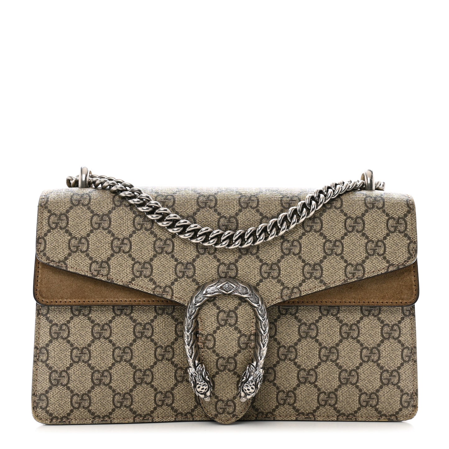 GG Supreme Monogram Small Dionysus Shoulder Bag Taupe