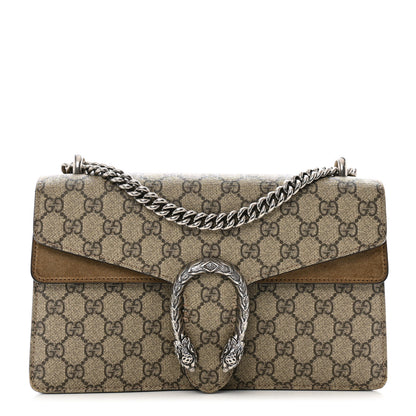 Gucci GG Supreme Monogram Small Dionysus Shoulder Bag Taupe 1 of 12