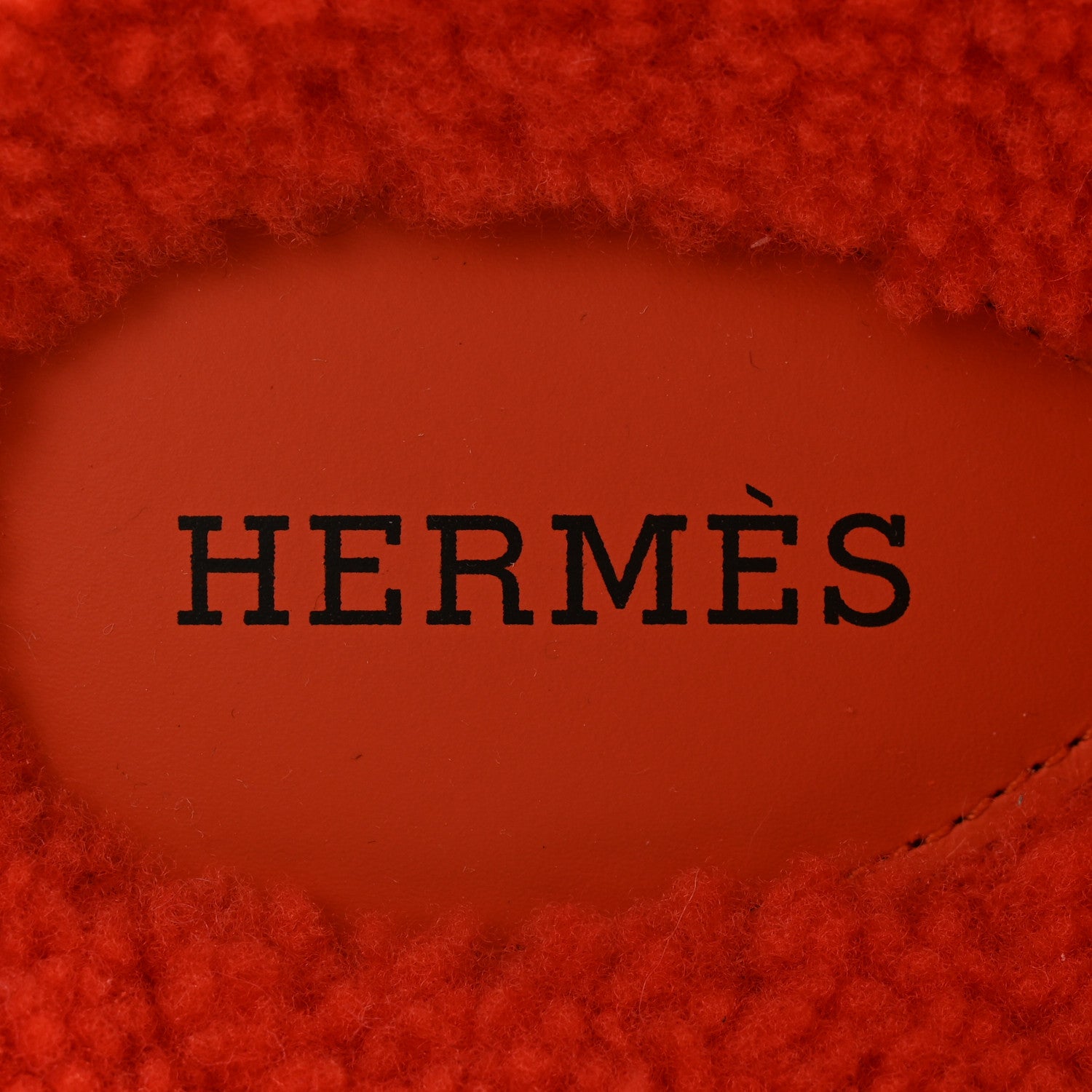 Hermes Woolskin Womens Chypre Sandals 40 Orange 6 of 8