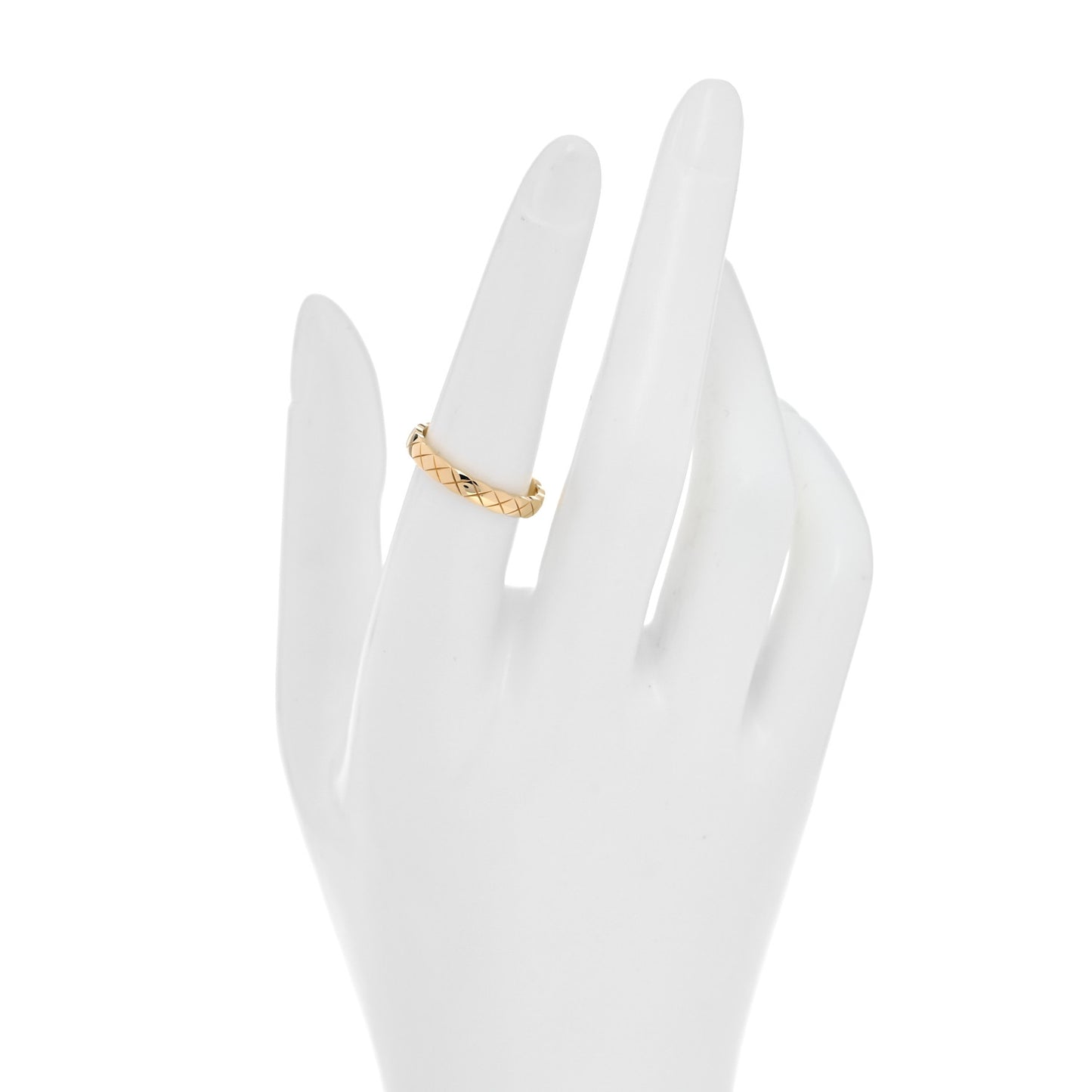 18K Yellow Gold Mini Coco Crush Ring 55 7.25