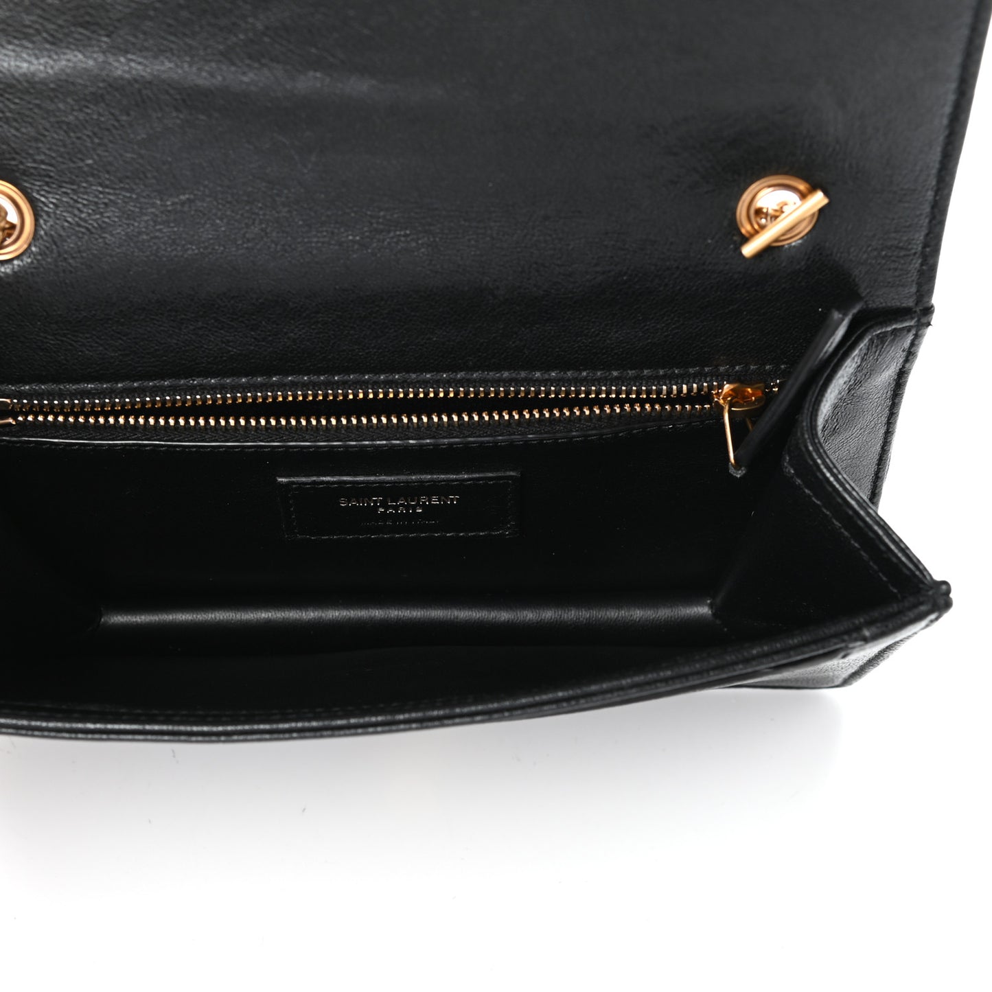 Lambskin Matelasse Amalia Chain Shoulder Bag Black