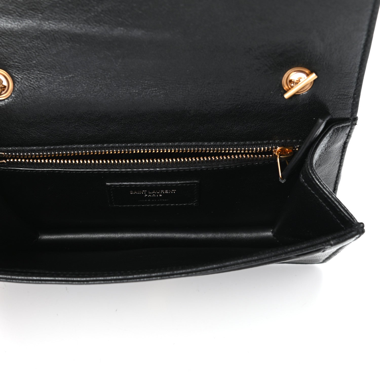 Saint Laurent Lambskin Matelasse Amalia Chain Shoulder Bag Black 5 of 9