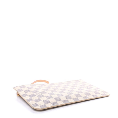 Louis Vuitton Damier Azur Neverfull MM GM Pochette Rose Ballerine 4 of 6