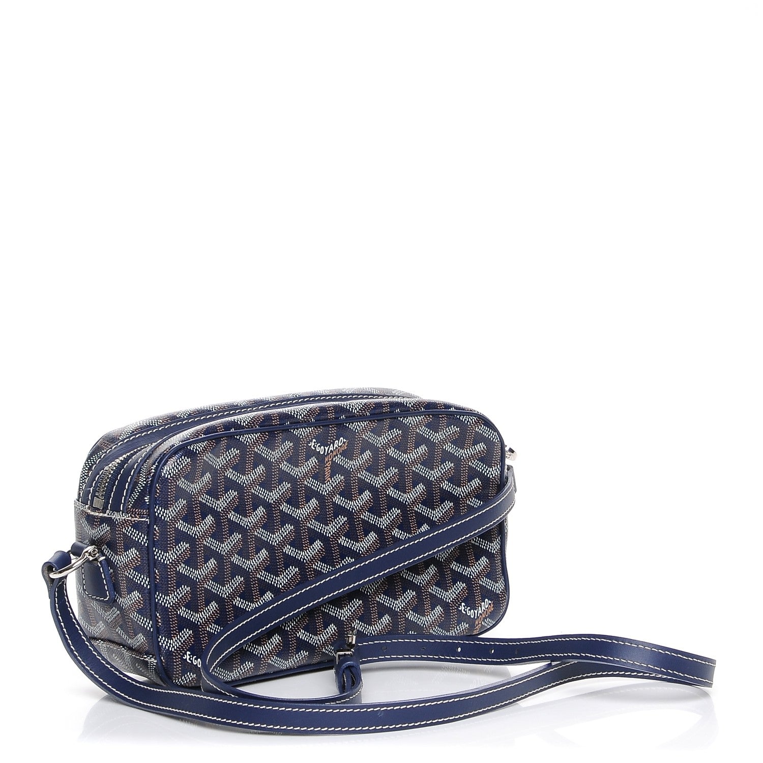 Goyard Goyardine Amacapvert Crossbody Bag Navy Blue 3 of 7