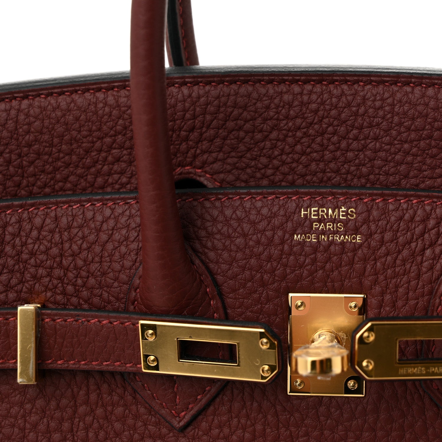 Hermes Togo Birkin 25 Rouge H 6 of 10