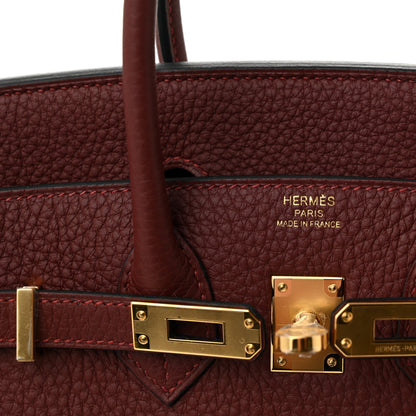 Hermes Togo Birkin 25 Rouge H 6 of 10