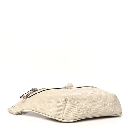 Gucci Calfskin GG Tennis Embossed Belt Bag Mystic White 4 of 12