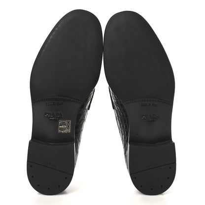Prada Crocodile Mens Loafers 7 Black 6 of 10