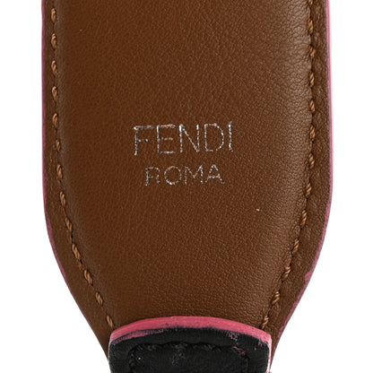 Fendi Vitello Dolce Plexiglass Bi-Color Studded Strap You Black Brownie Multicolor 3 of 6