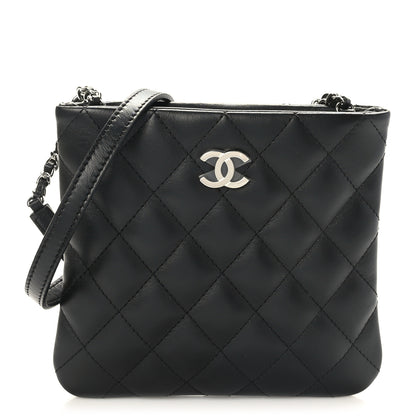 Chanel Lambskin Quilted Crossbody Bag Black 1 of 11