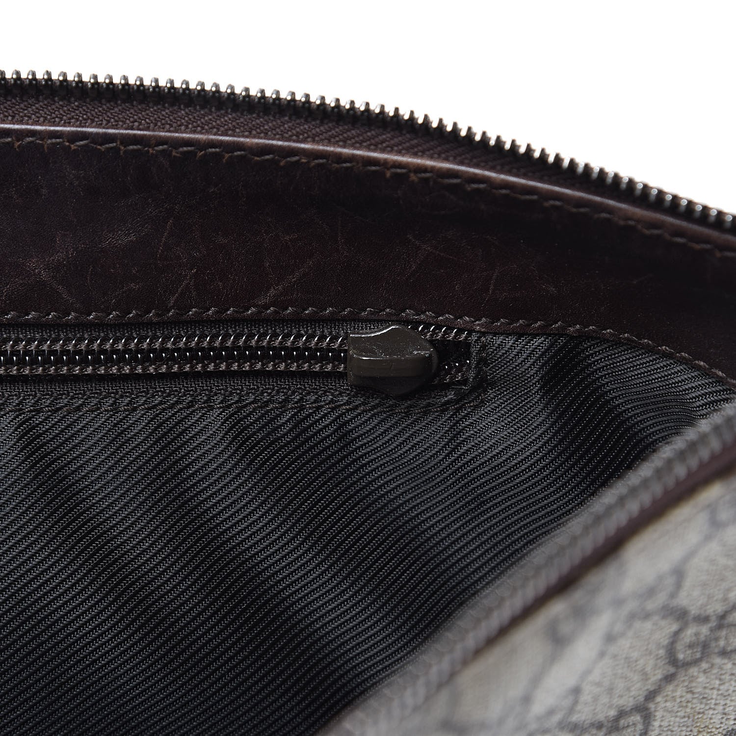 Gucci Denim Monogram Flat Messenger Bag Black 15 of 16