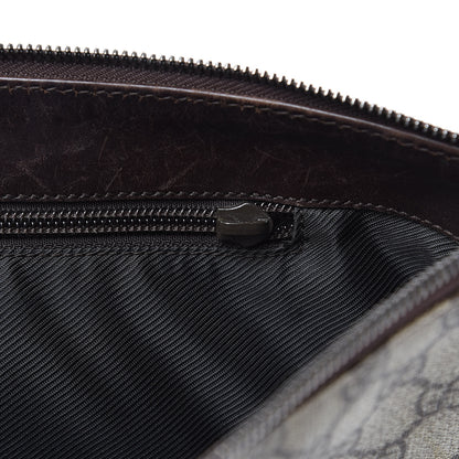 Gucci Denim Monogram Flat Messenger Bag Black 15 of 16