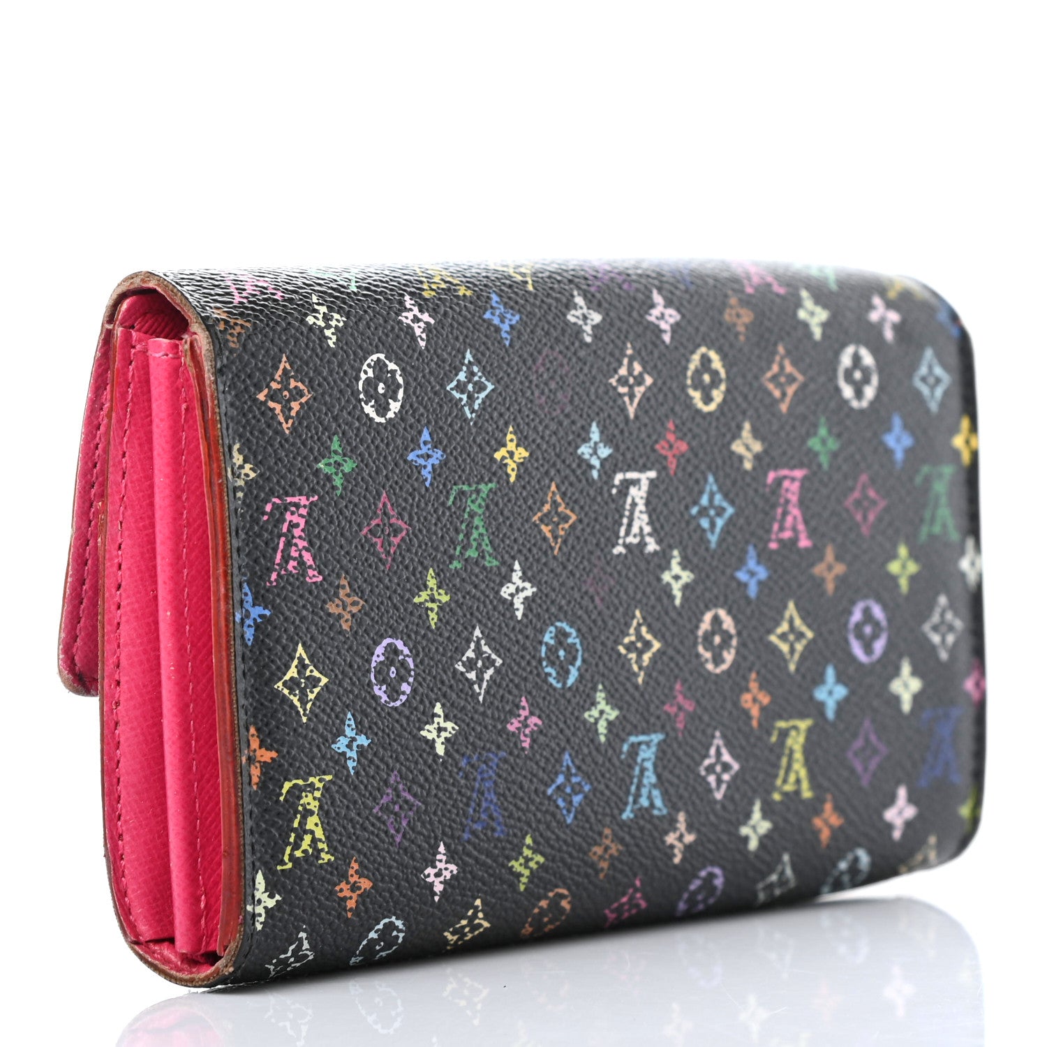 Louis Vuitton Monogram Multicolor Sarah Wallet Black Grenade 2 of 8