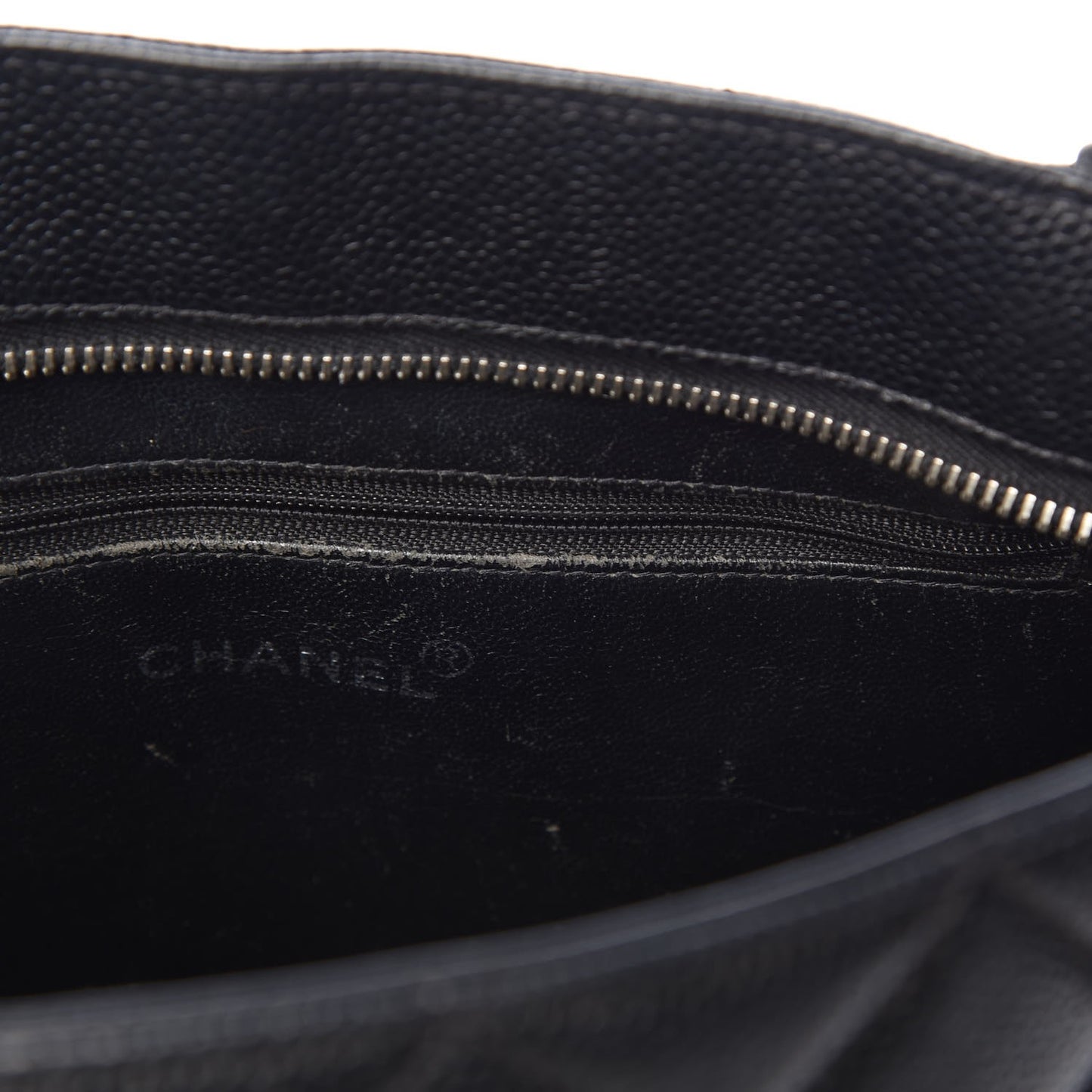 Caviar Quilted Medallion Tote Black