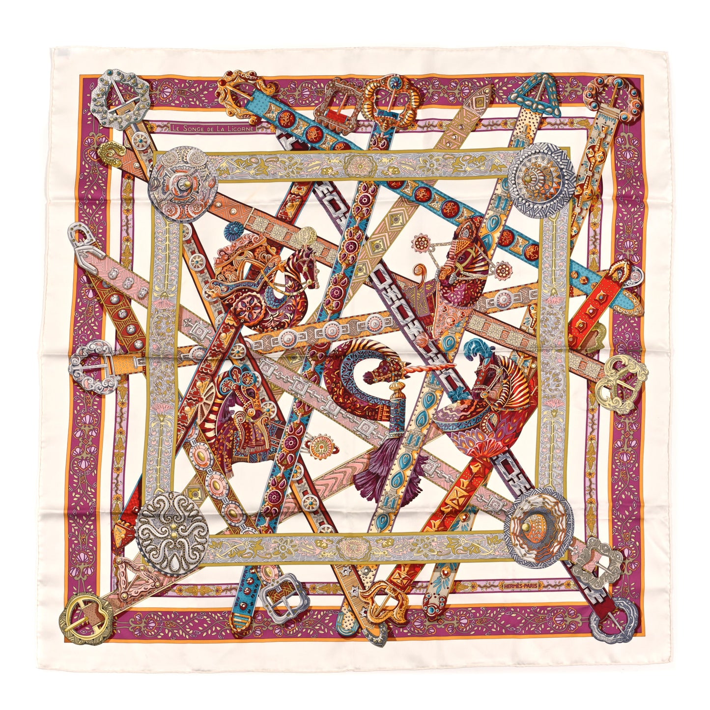 Silk Le Songe De La Licorne Scarf 90