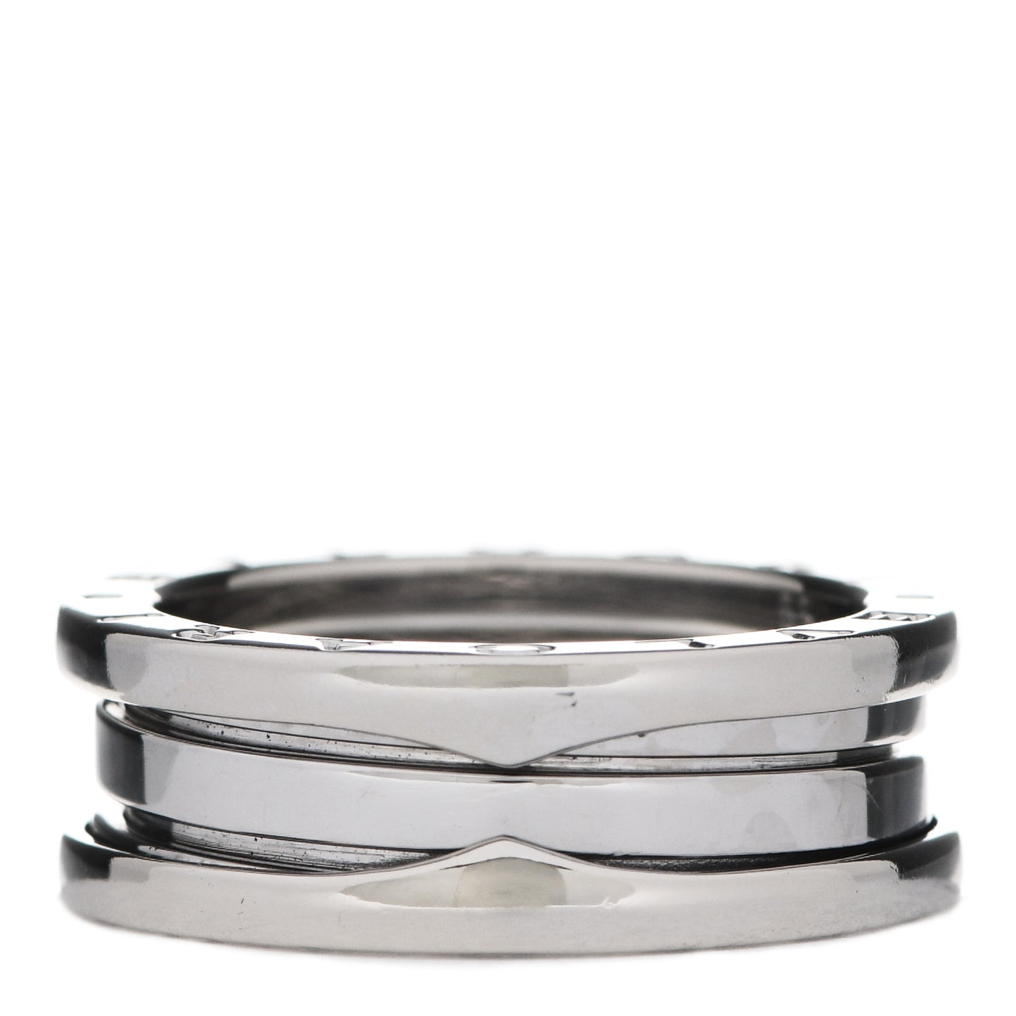 18K White Gold B.Zero1 Three-Band Ring 55 7.25
