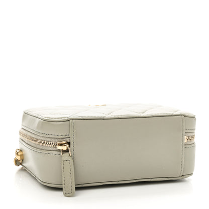 Chanel Lambskin Quilted CC Pearl Crush Camera Case Grey 4 of 10