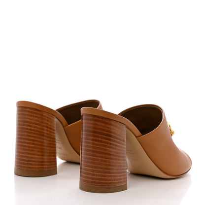 Hermes Calfskin Camilla Mules 36.5 Beige Dore 4 of 12
