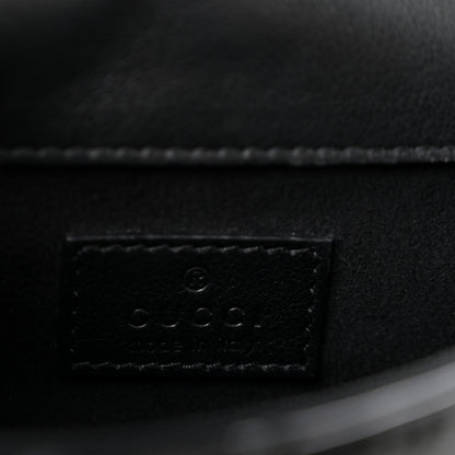 Gucci Patent Lambskin Enamel Matelasse Monochrome Super Mini GG Marmont Shoulder Bag Black 6 of 12