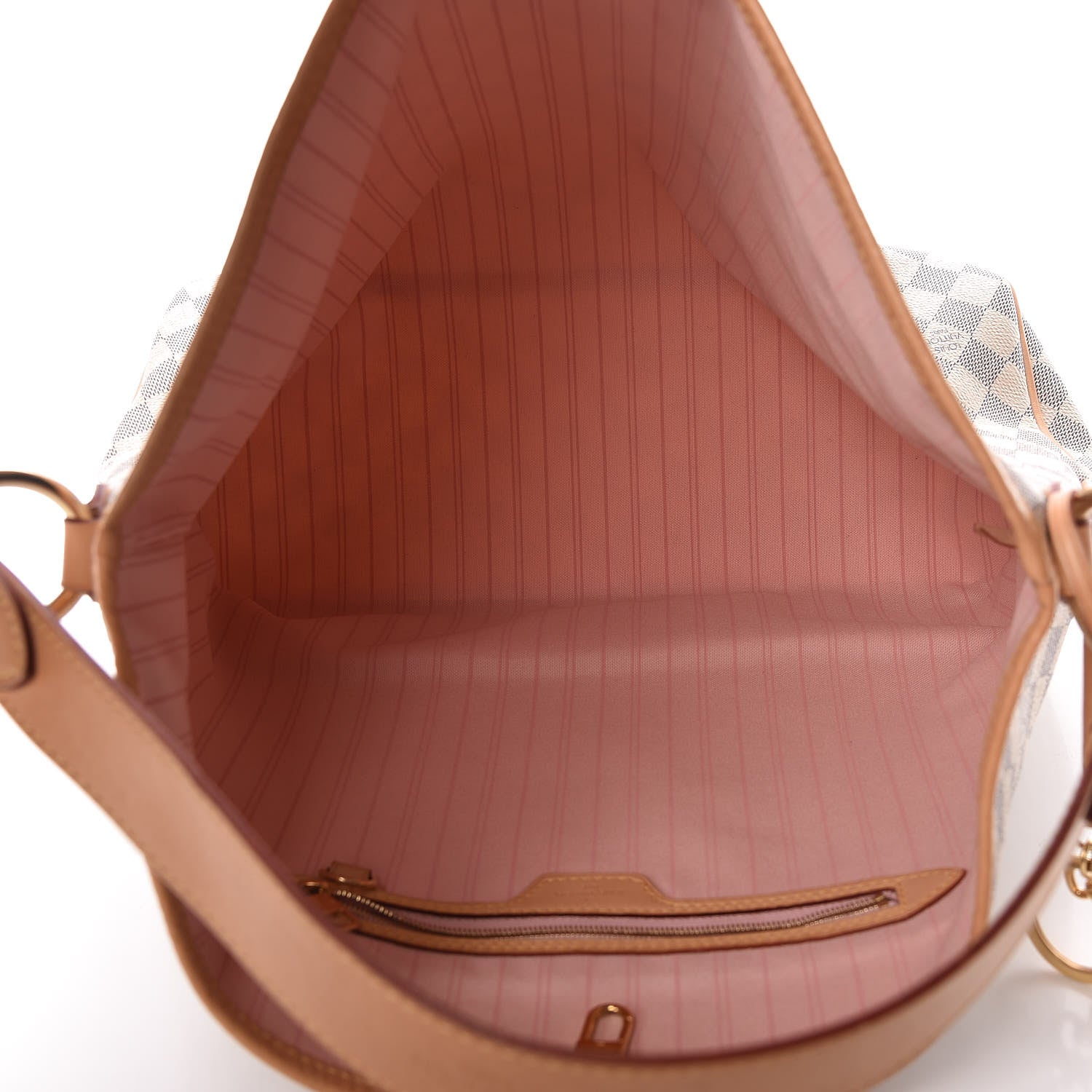 Louis Vuitton Damier Azur Delightful MM Rose Ballerine 6 of 15