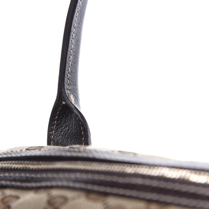 Gucci Monogram Small Princy Satchel Dark Brown 8 of 15