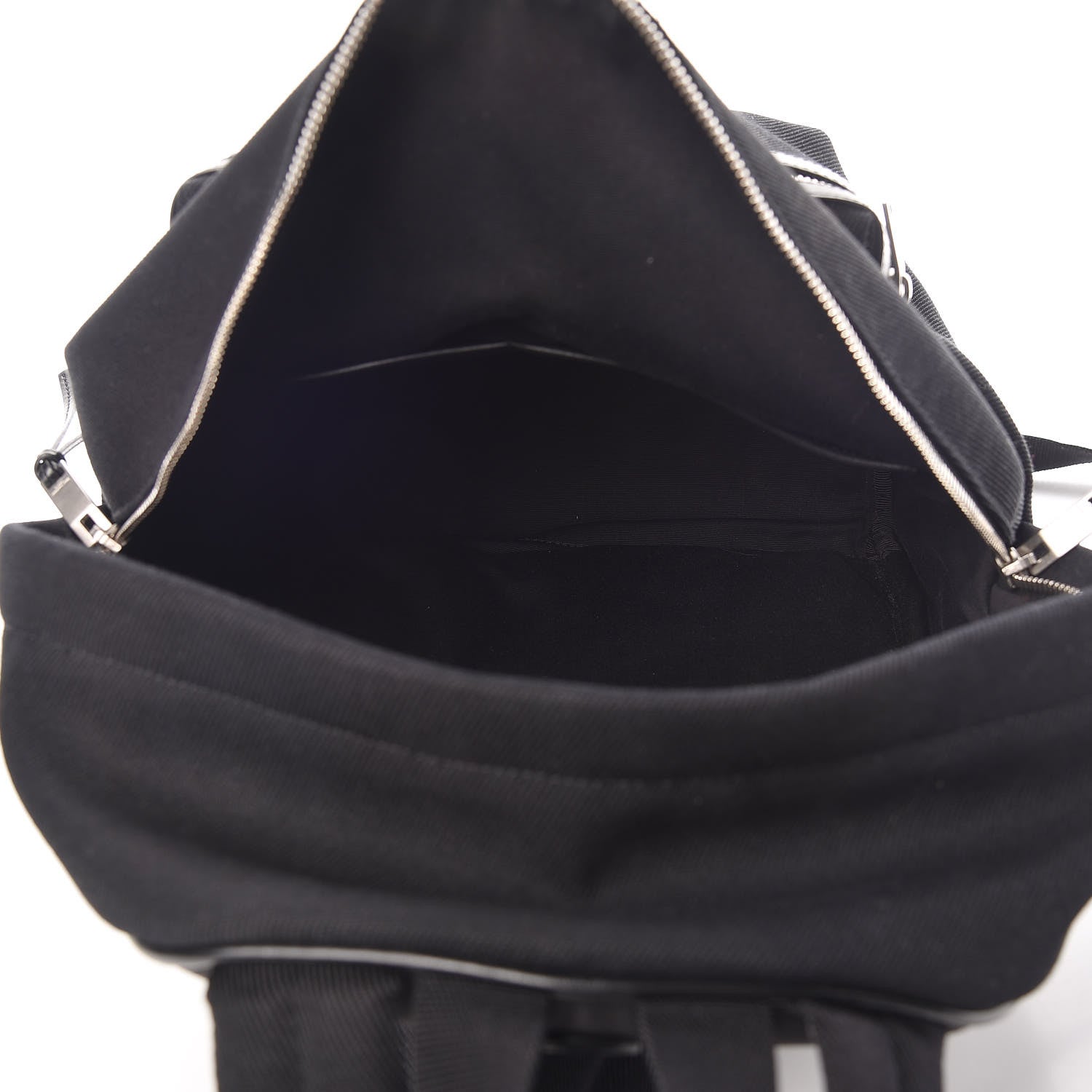 Saint Laurent Canvas Signature Embroidered Mini City Backpack Black 5 of 13
