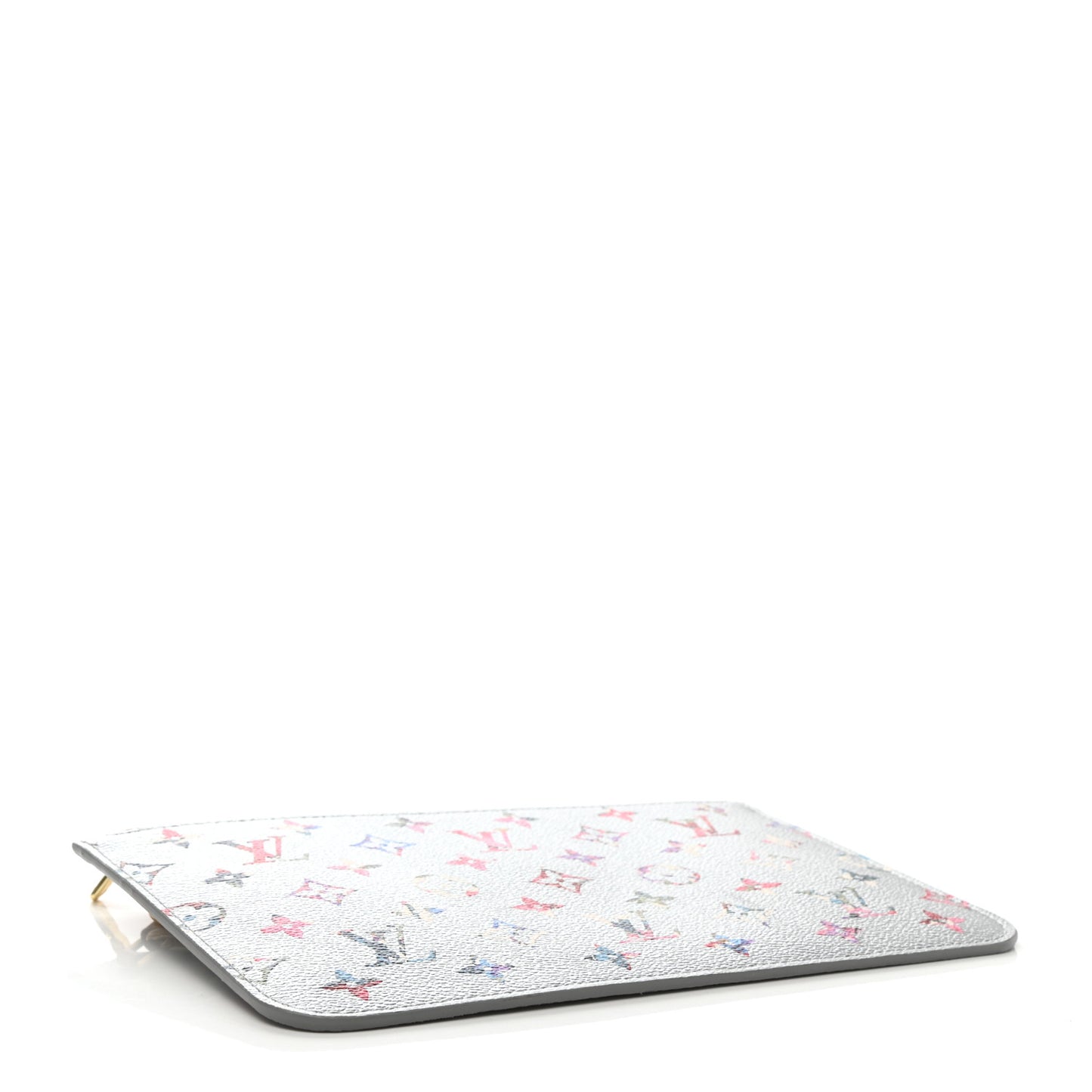Metallic Monogram LV Garden Neverfull MM GM Pochette Silver