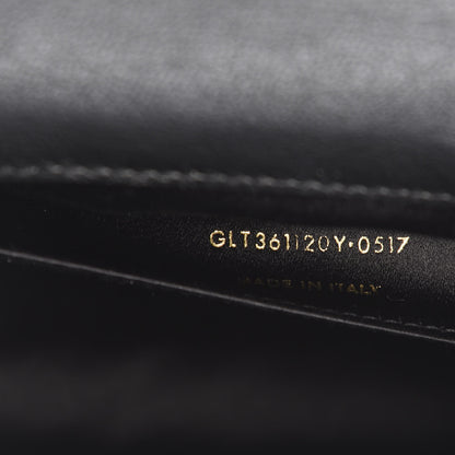 Saint Laurent Calfskin Monogram Large Belle De Jour Clutch Black 7 of 8