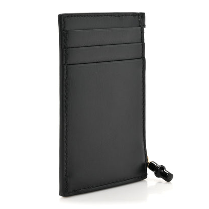 Gucci Calfskin Bamboo Coin Purse Black 4 of 9