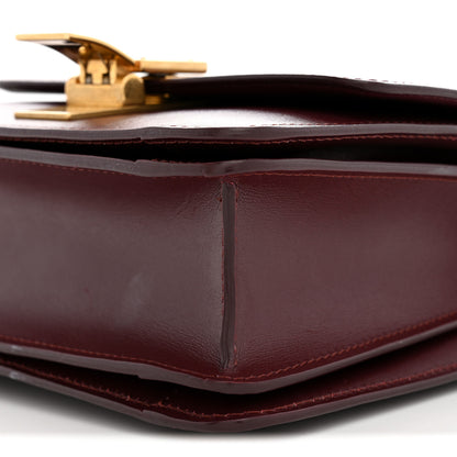 Celine Box Calfskin Small Classic Box Flap Bag Burgundy 8 of 11