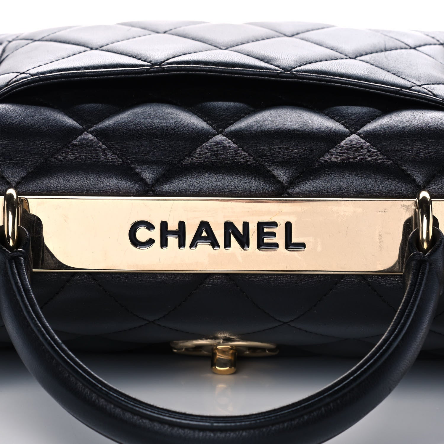 Chanel Lambskin Quilted Small Trendy CC Dual Handle Flap Bag Black 9 of 12