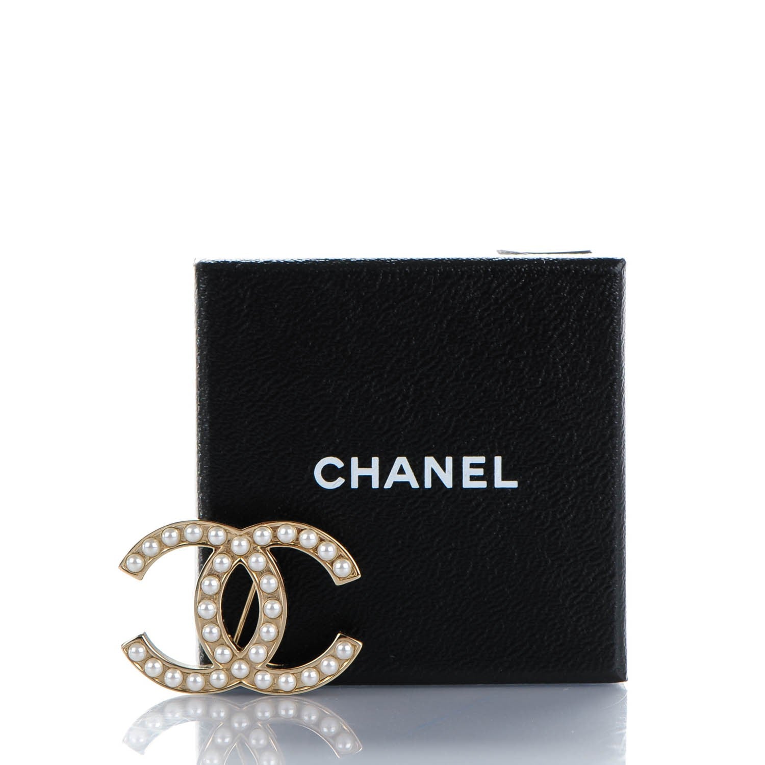 Chanel Pearl CC Brooch Pin Gold 5 of 5