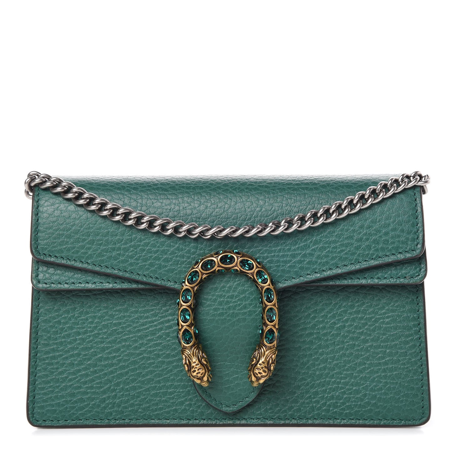 Calfskin Super Mini Dionysus Shoulder Bag Emerald
