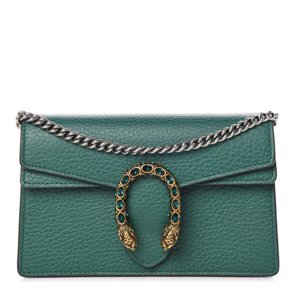 Gucci Calfskin Super Mini Dionysus Shoulder Bag Emerald 1 of 8