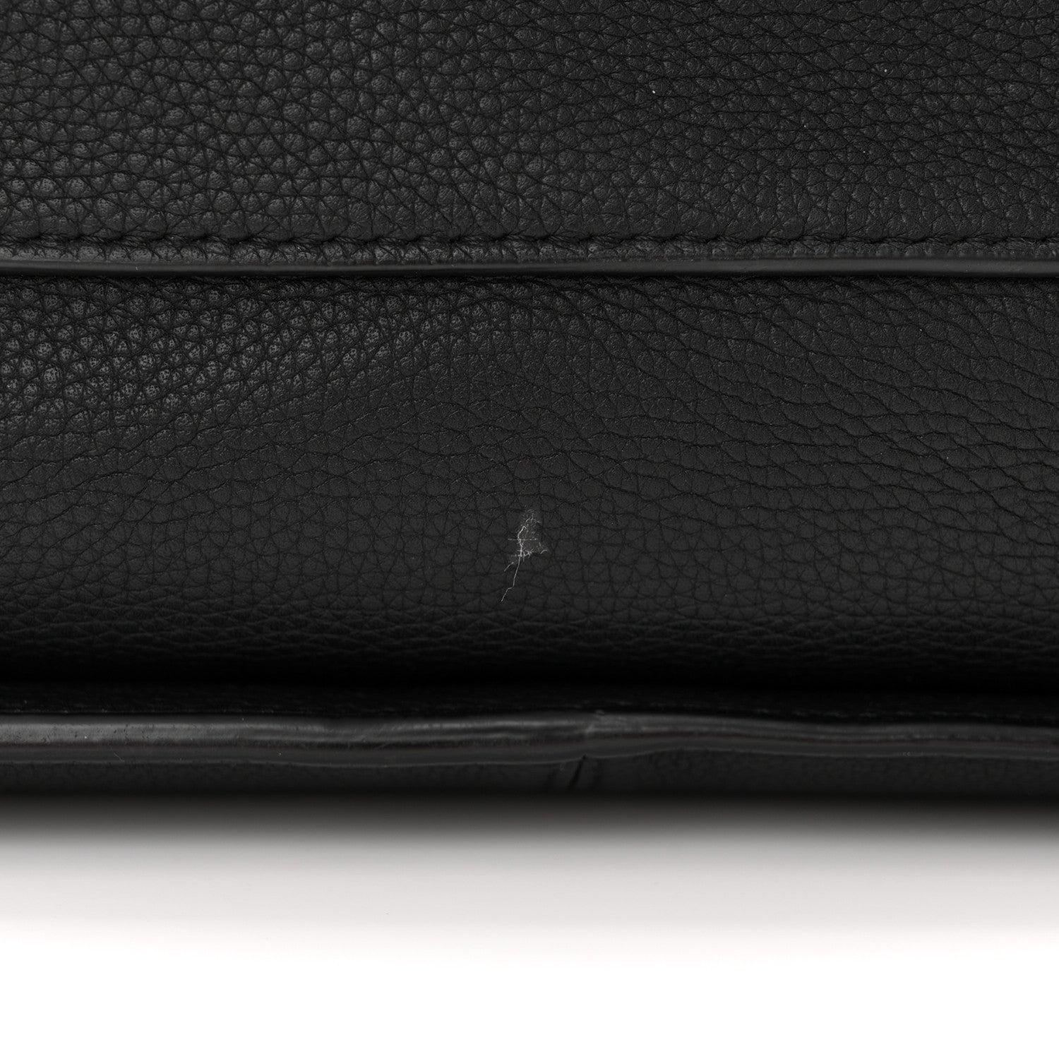 Celine Baby Grained Calfskin Medium Tri-Fold Bag Black 13 of 21