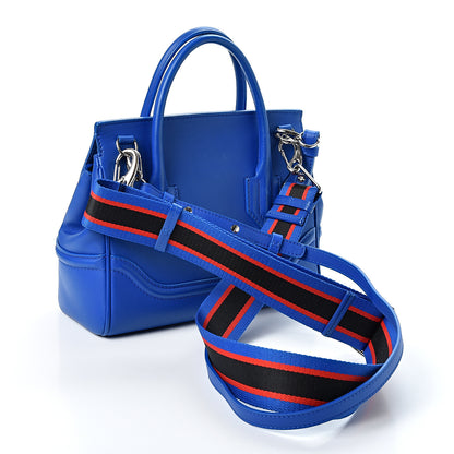 Versace Vitello Medium Palazzo Empire Bag Blue 2 of 9