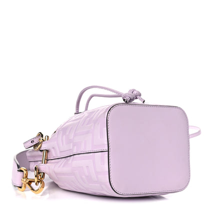 Fendi Vitello Termosport F is Fendi FF 1974 Embossed Mini Mon Tresor Bucket Bag Anemone 4 of 13