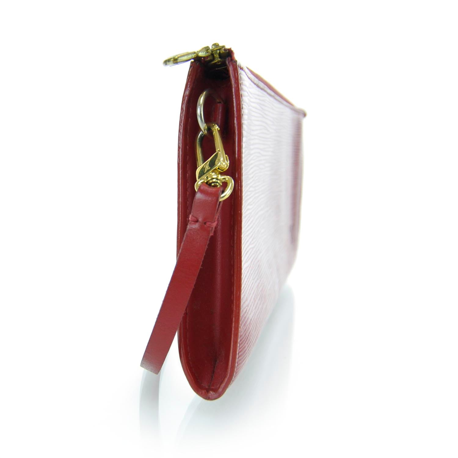 Louis Vuitton Epi Pochette Pouch Red Cosmetics 6 of 10