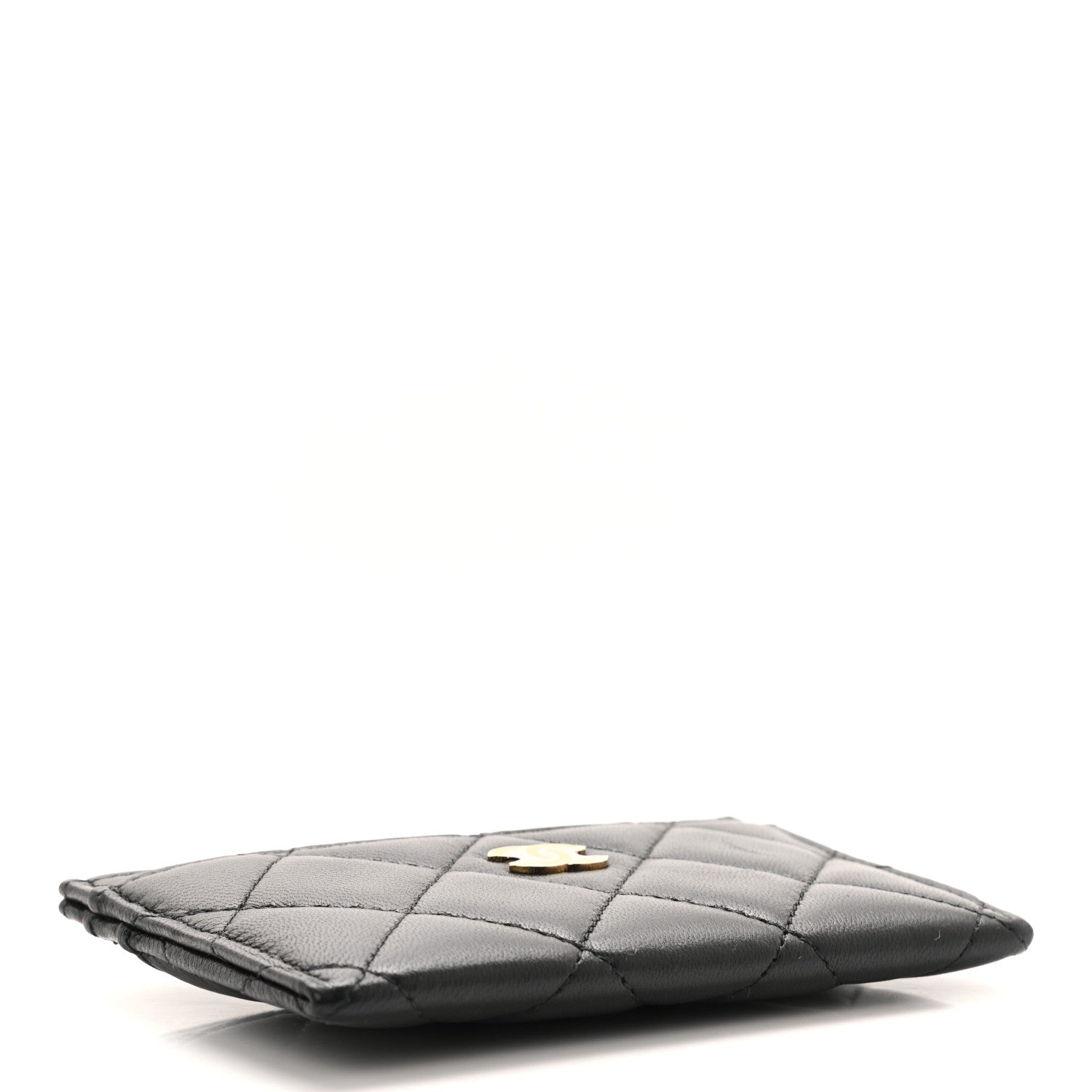 Chanel Lambskin Quilted Card Holder Black 4 of 9