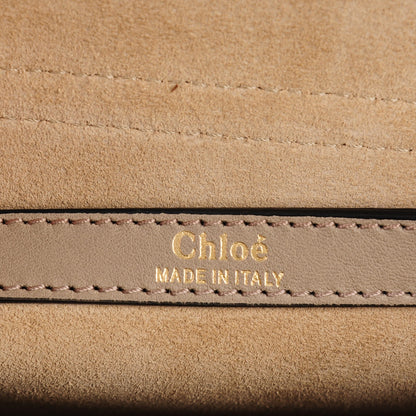 Chloe Calfskin Braided Medium Hudson Shoulder Bag Motty Grey 6 of 7