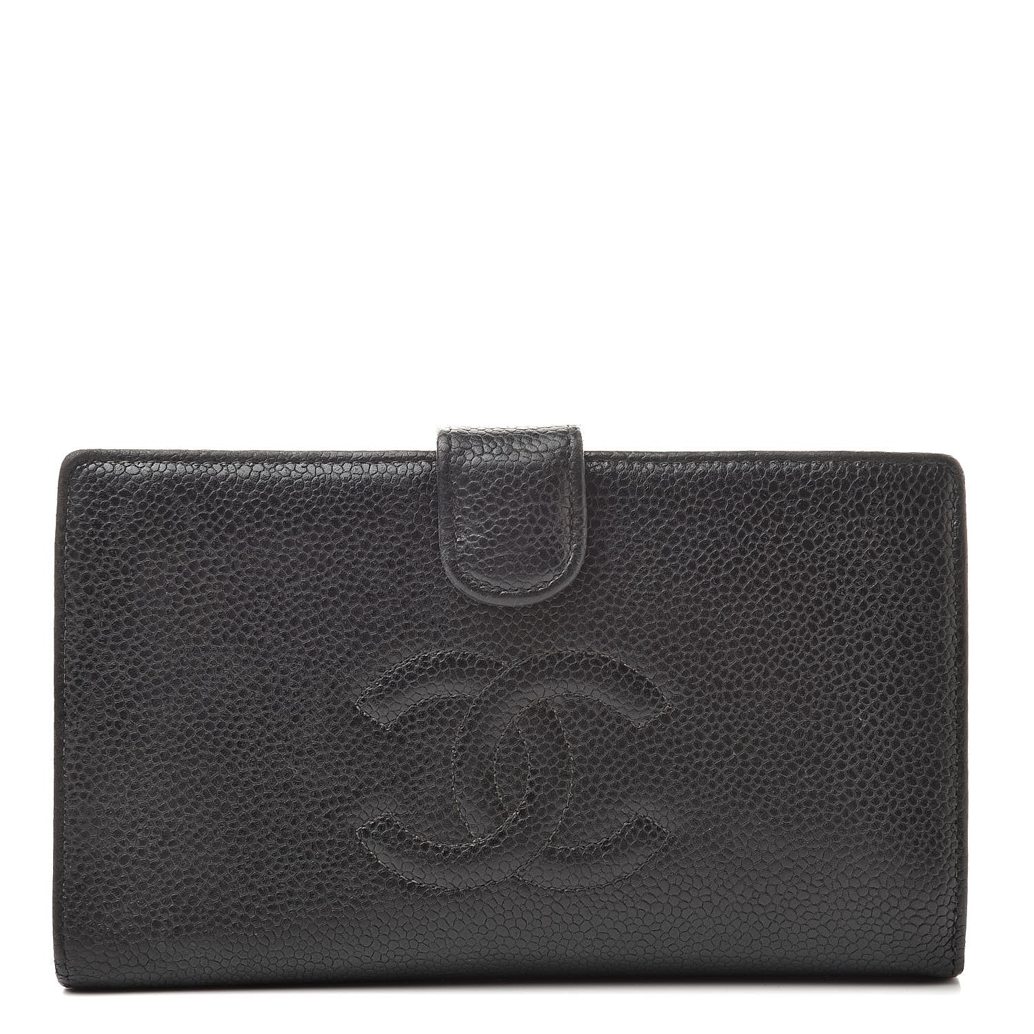 Chanel Caviar Timeless CC French Wallet Black 1 of 14