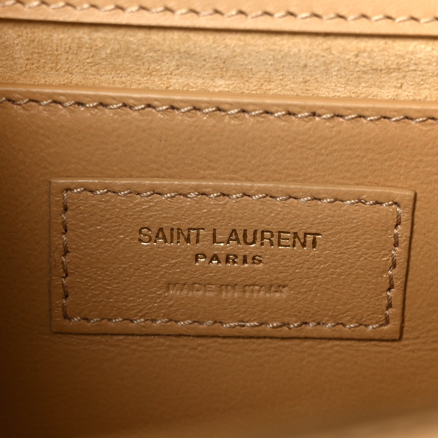 Saint Laurent Metallic Calfskin Small Classic Monogram Kate Tassel Satchel Gold 7 of 11
