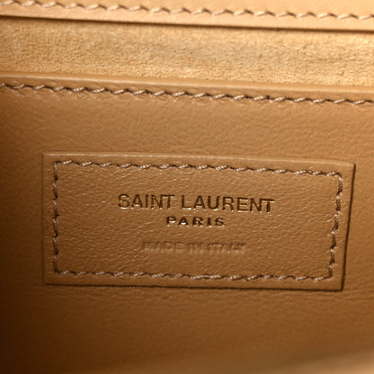 Saint Laurent Metallic Calfskin Small Classic Monogram Kate Tassel Satchel Gold 7 of 11