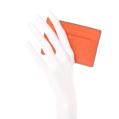 Gucci Microguccissima Card Holder Sun Orange 2 of 7