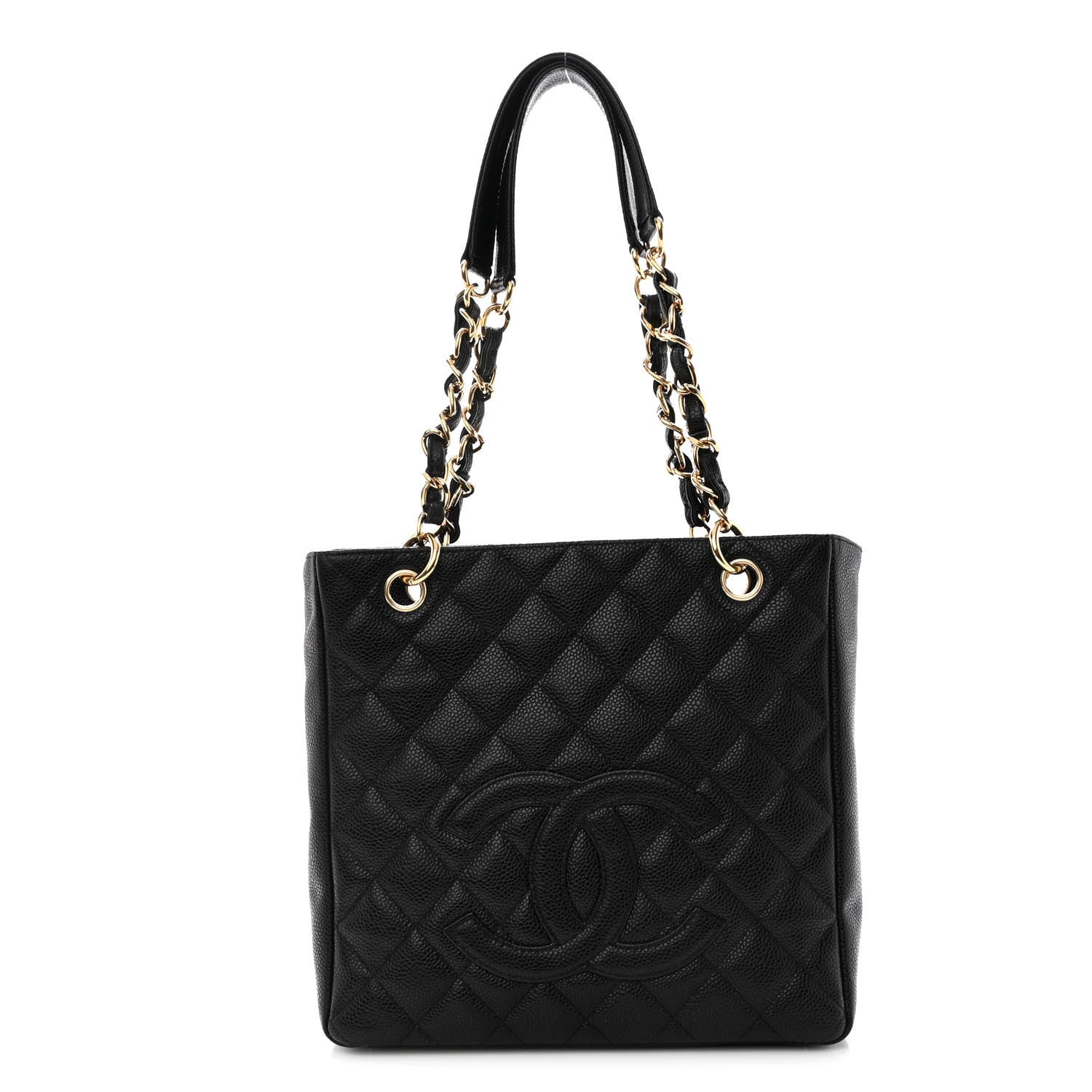 Chanel Caviar Quilted Petit Shopping Tote PST Black 1 of 11