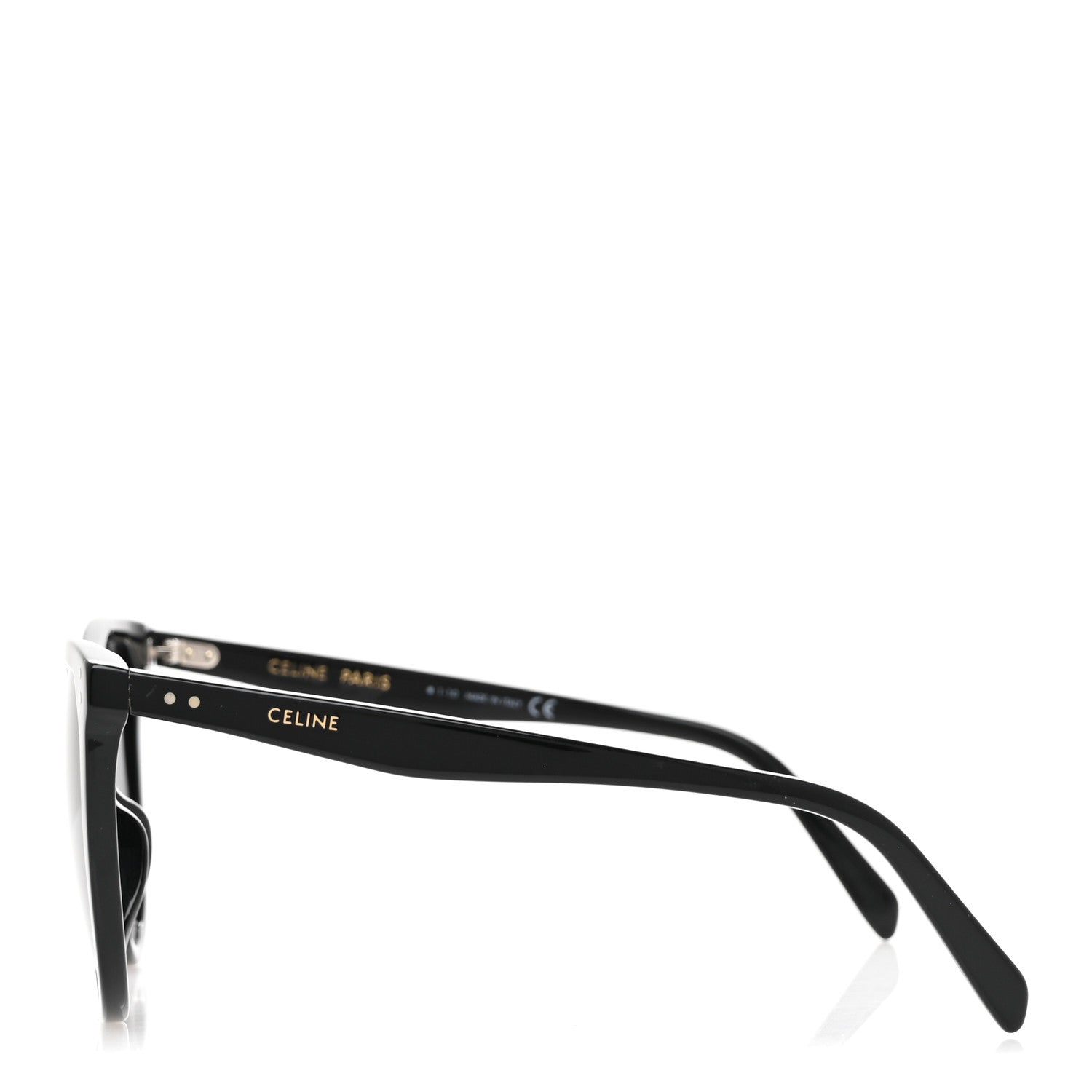 Celine Acetate Cat Eye Sunglasses CL401491 Black 3 of 8