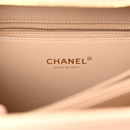Chanel Caviar Quilted Medium CC Filigree Vanity Case Beige 6 of 10