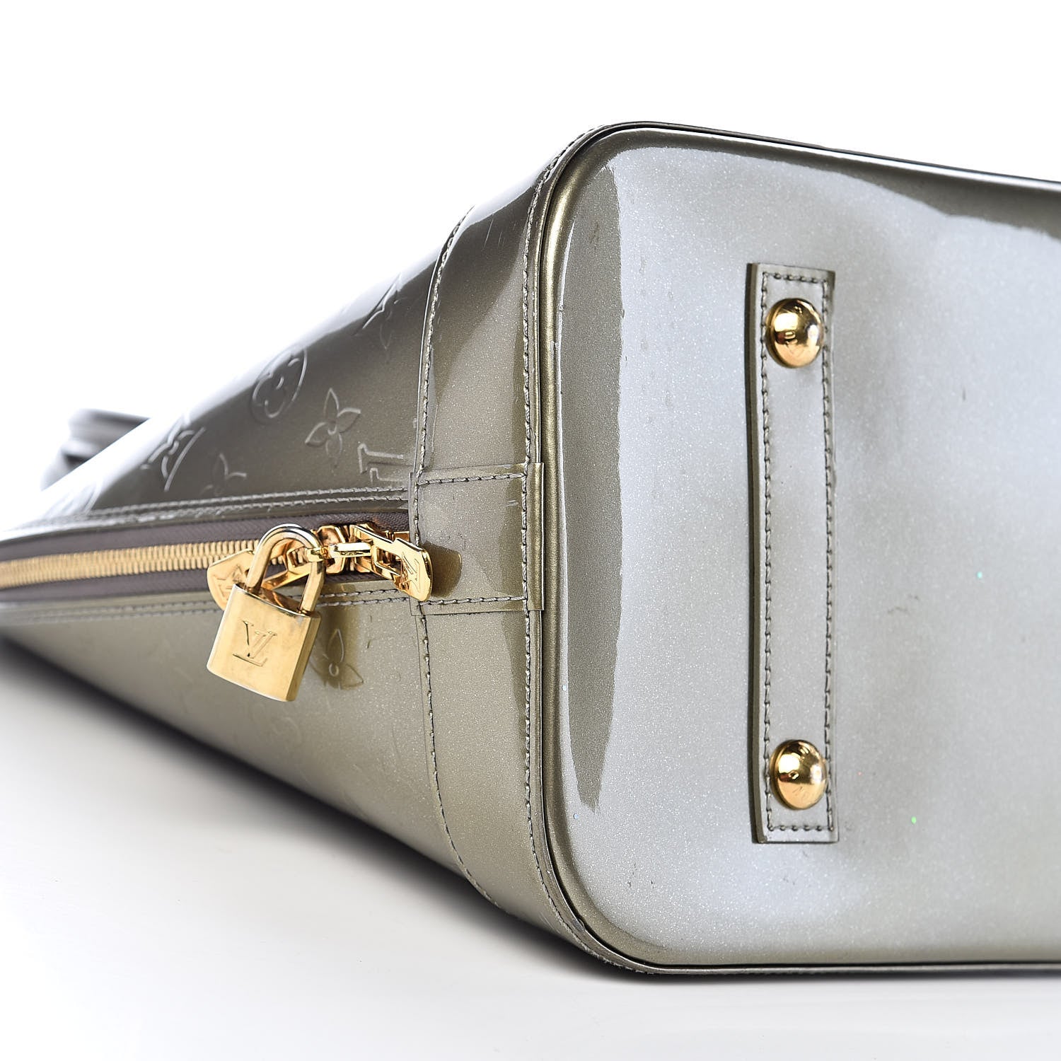 Louis Vuitton Vernis Alma GM Gris Art Deco 7 of 19
